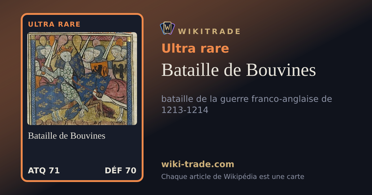 Bataille de Bouvines — carte Ultra rare