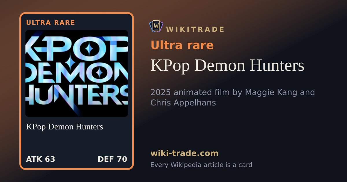 KPop Demon Hunters — Ultra rare card