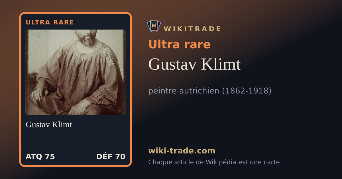 Gustav Klimt — carte Ultra rare