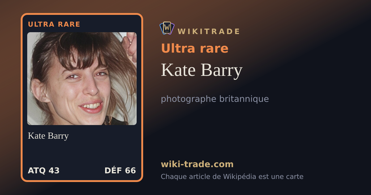 Kate Barry — carte Ultra rare