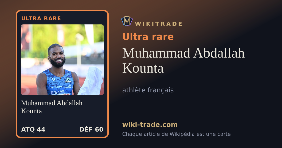 Muhammad Abdallah Kounta — carte Ultra rare