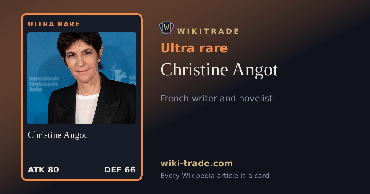 Christine Angot — Ultra rare card