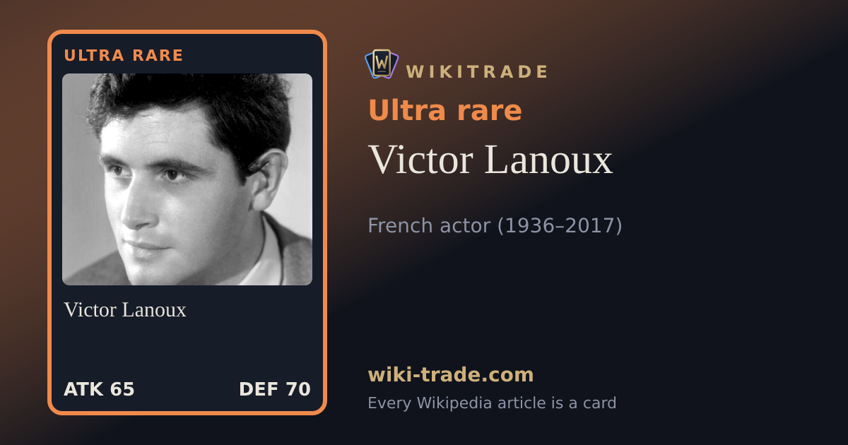 Victor Lanoux — Ultra rare card