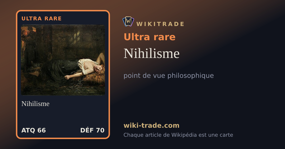 Nihilisme — carte Ultra rare