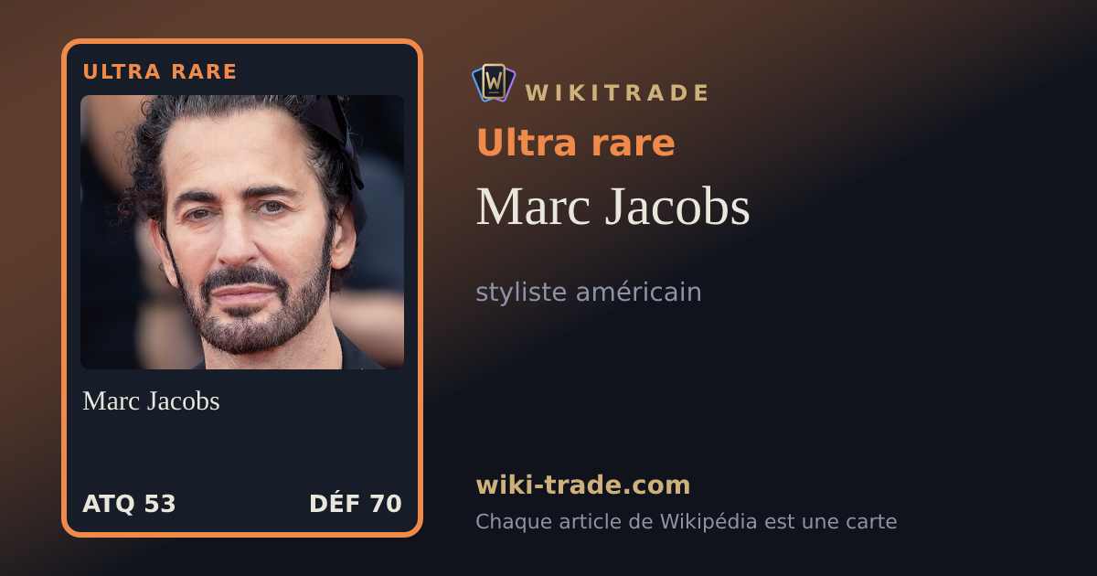 Marc Jacobs — carte Ultra rare