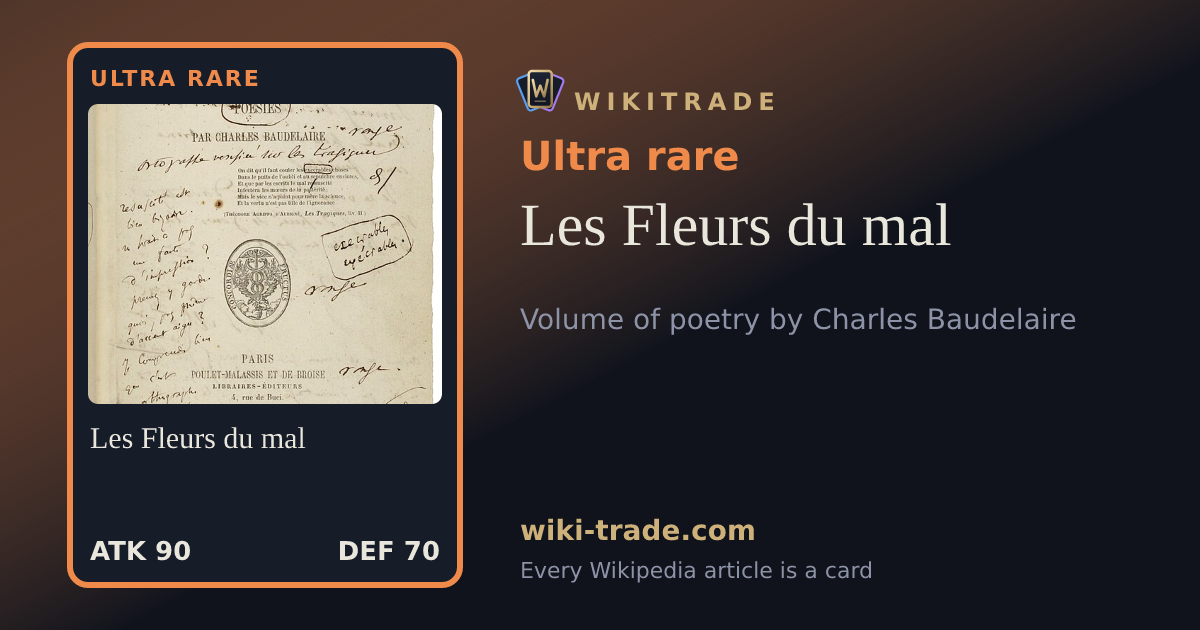Les Fleurs du mal — Ultra rare card