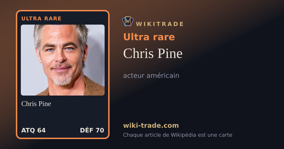 Chris Pine — carte Ultra rare
