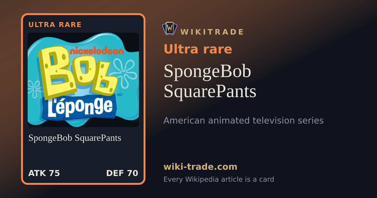 SpongeBob SquarePants — Ultra rare card