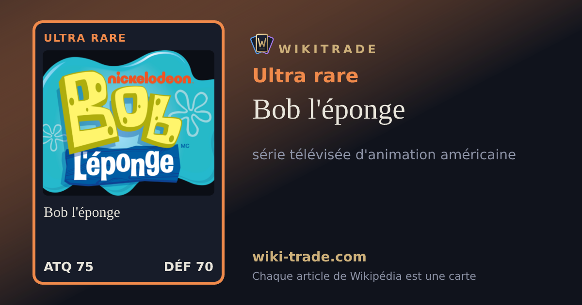Bob l'éponge — carte Ultra rare