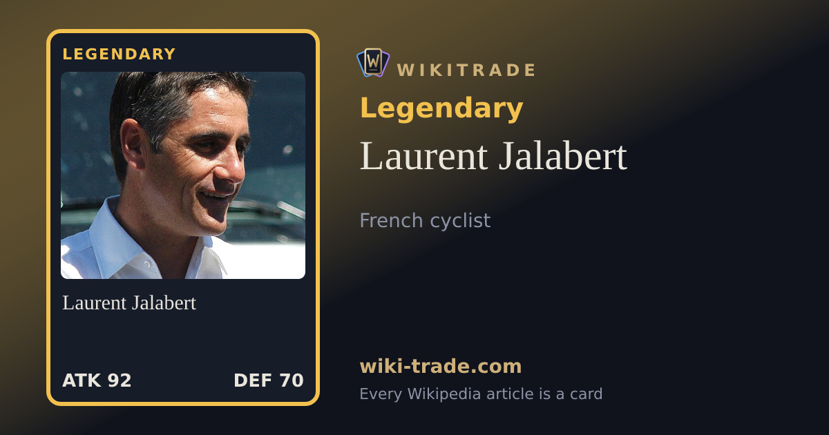 Laurent Jalabert — Legendary card