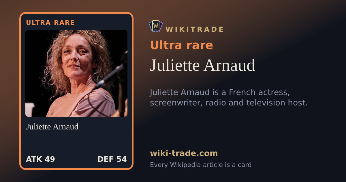 Juliette Arnaud — Ultra rare card