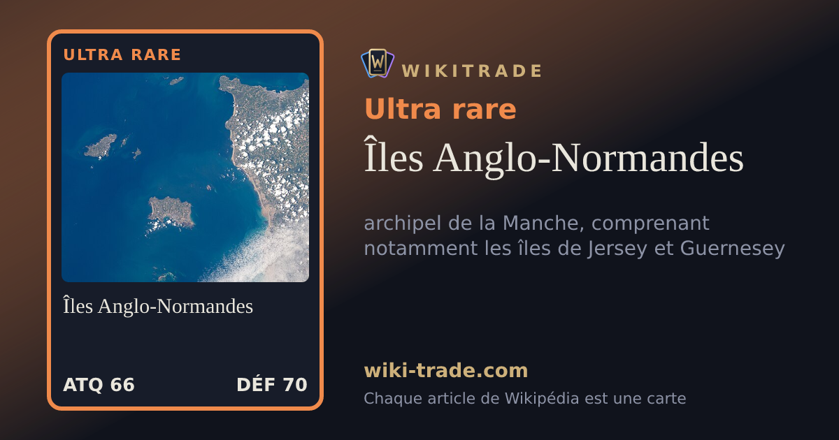 Îles Anglo-Normandes — carte Ultra rare