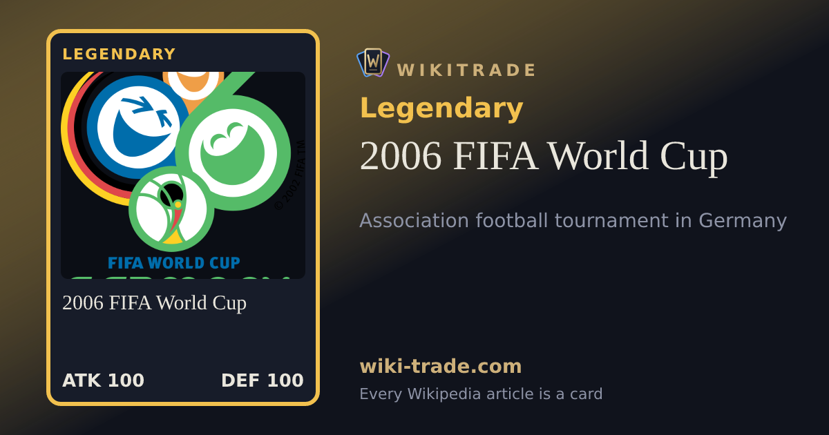 2006 FIFA World Cup — Legendary card