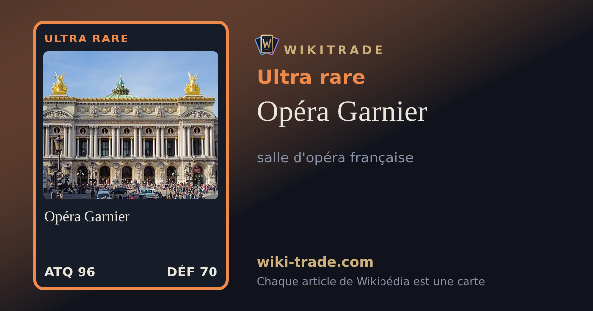 Opéra Garnier — carte Ultra rare