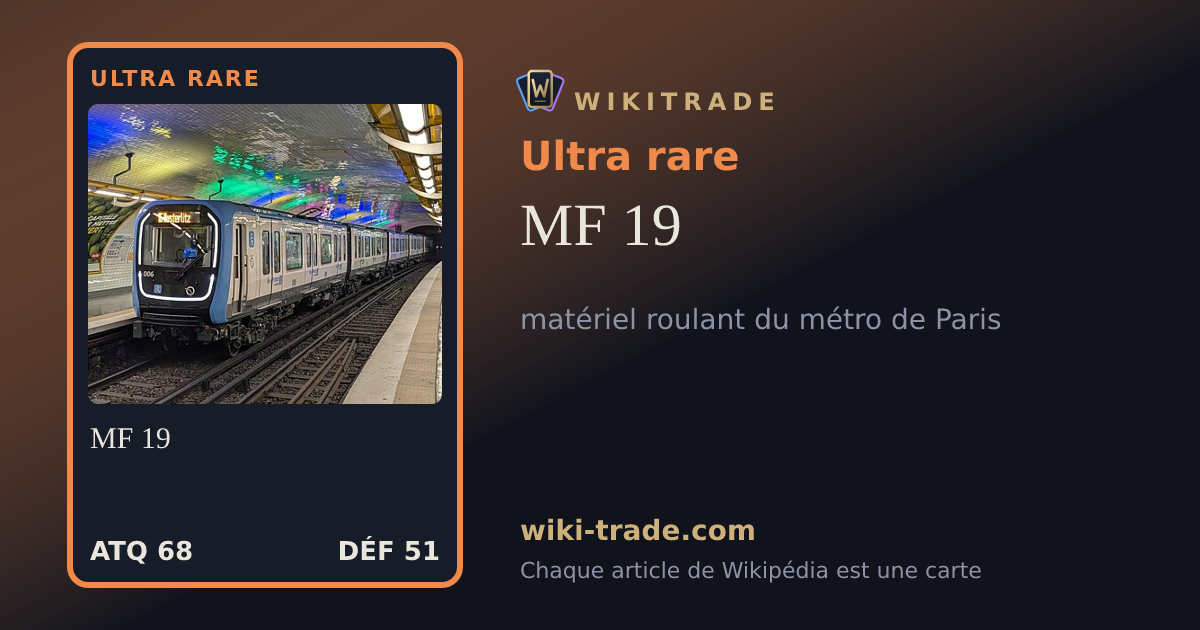 MF 19 — carte Ultra rare