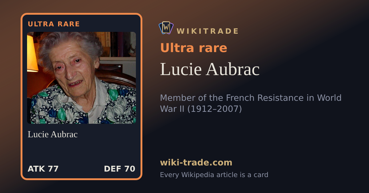 Lucie Aubrac — Ultra rare card