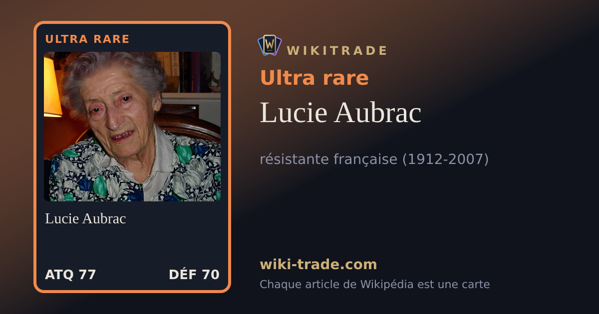 Lucie Aubrac — carte Ultra rare
