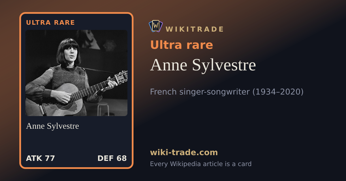Anne Sylvestre — Ultra rare card