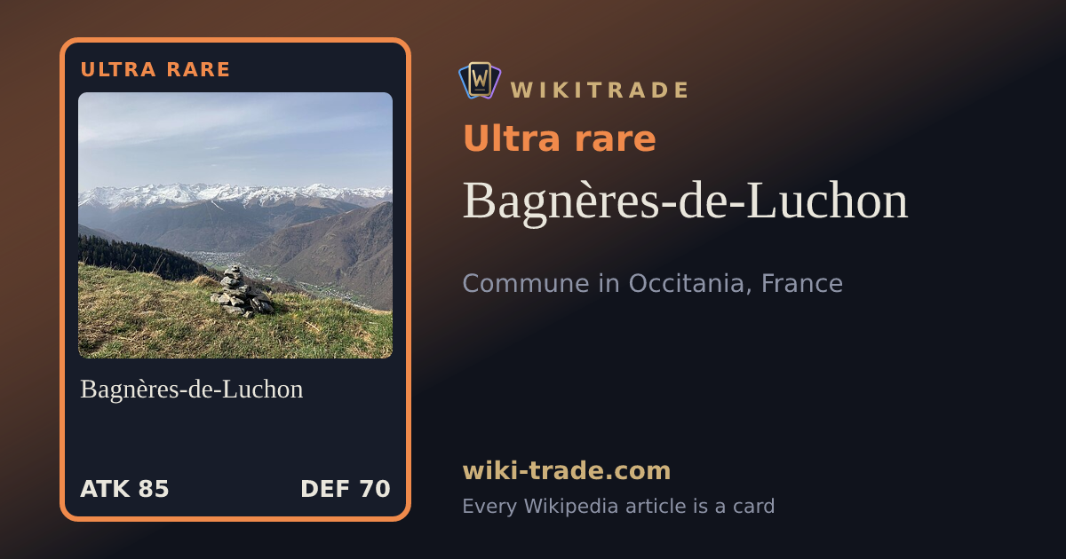 Bagnères-de-Luchon — Ultra rare card