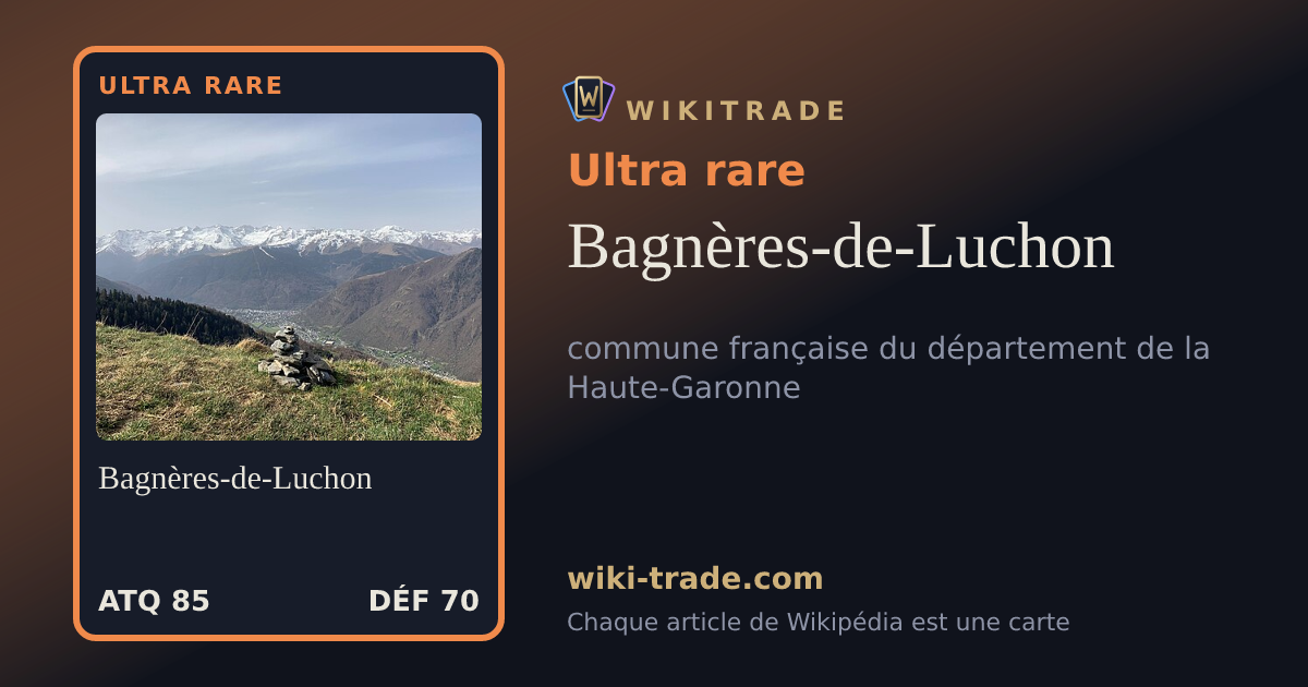 Bagnères-de-Luchon — carte Ultra rare