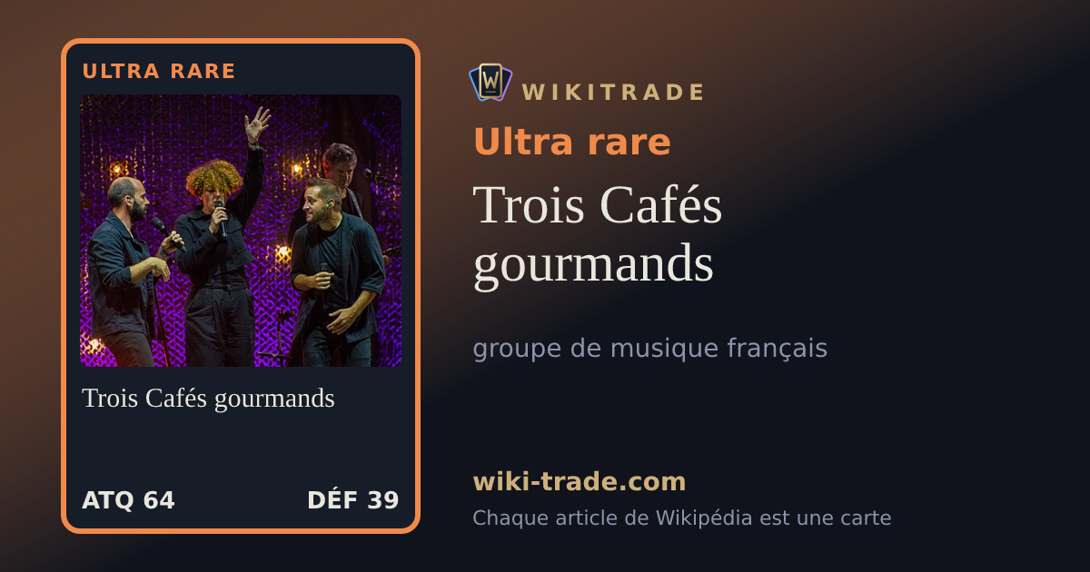 Trois Cafés gourmands — carte Ultra rare