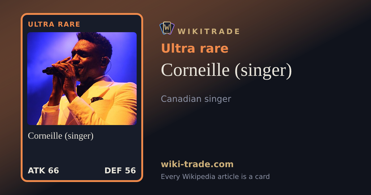 Corneille (singer) — Ultra rare card