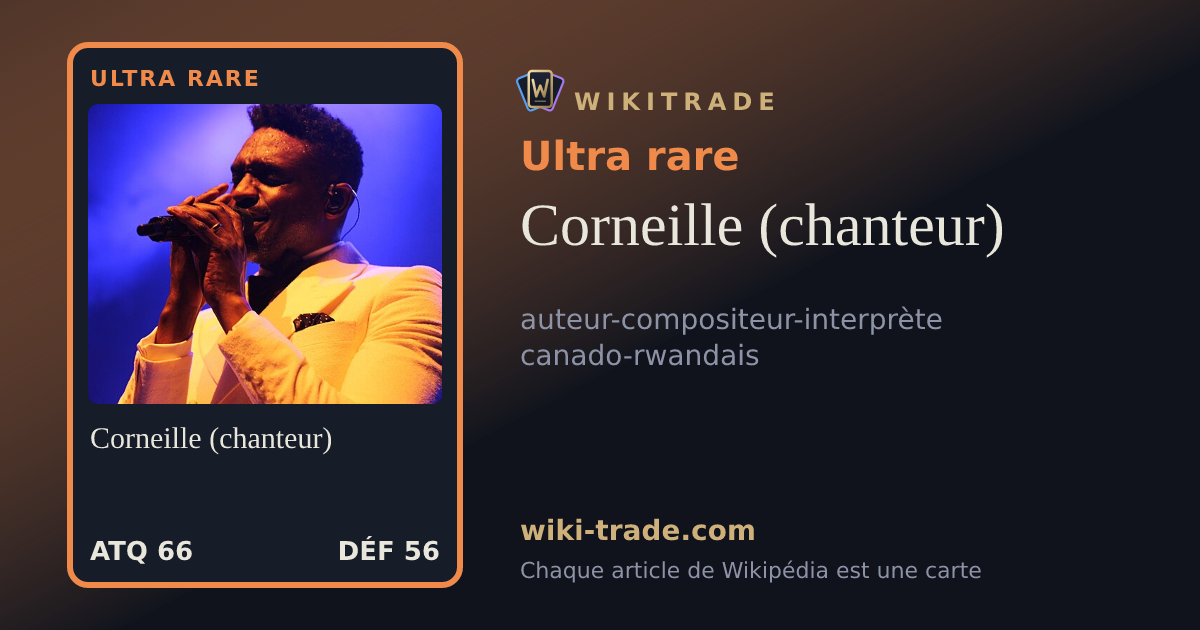 Corneille (chanteur) — carte Ultra rare