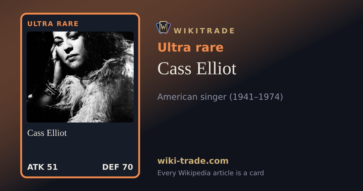 Cass Elliot — Ultra rare card