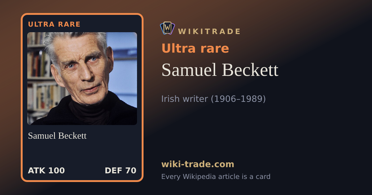 Samuel Beckett — Ultra rare card