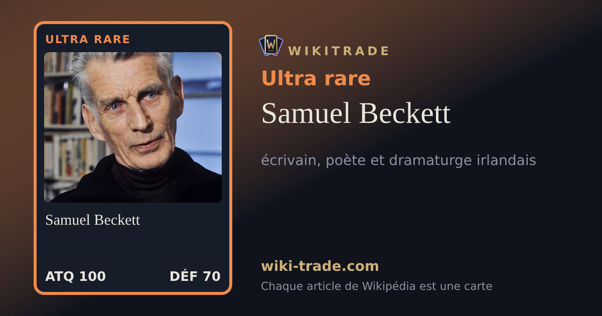 Samuel Beckett — carte Ultra rare