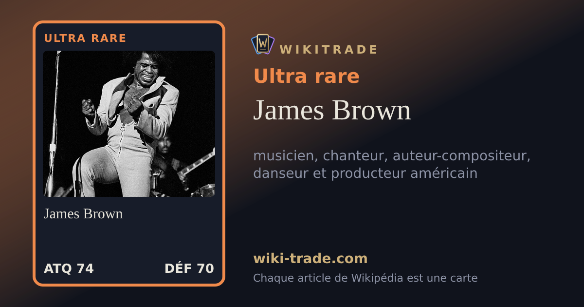 James Brown — carte Ultra rare