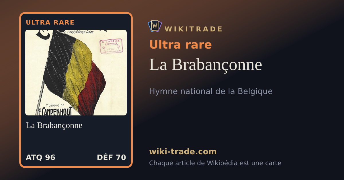 La Brabançonne — carte Ultra rare