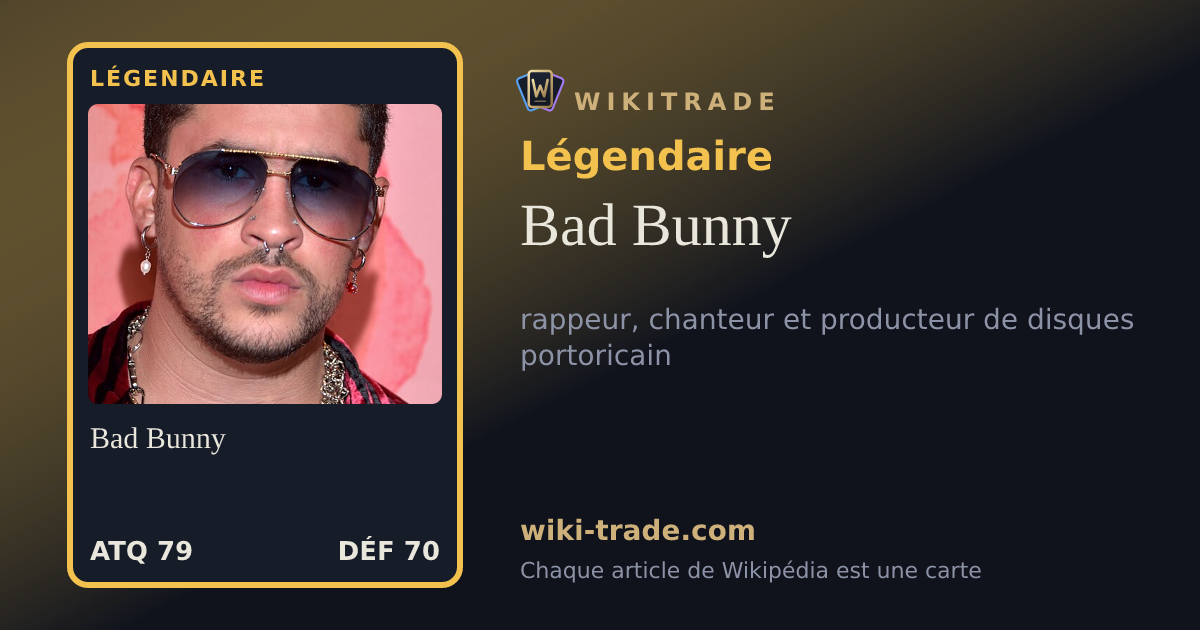 Bad Bunny — carte Légendaire