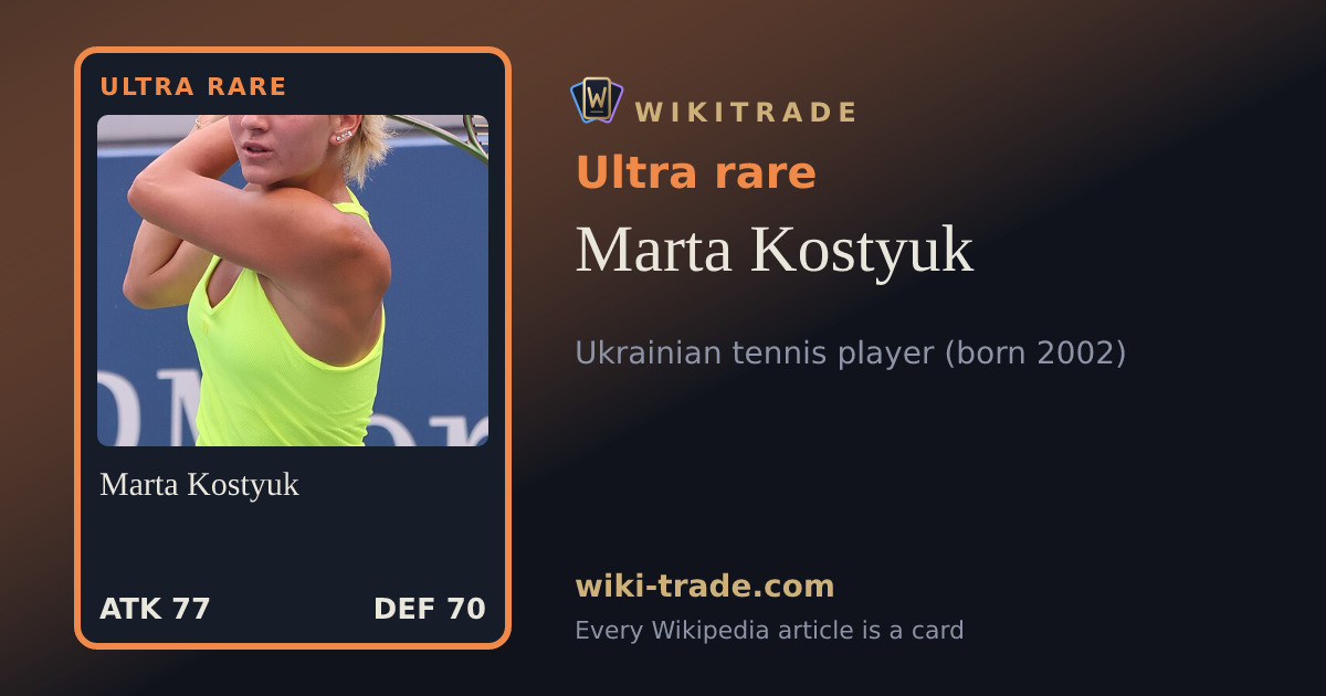 Marta Kostyuk — Ultra rare card