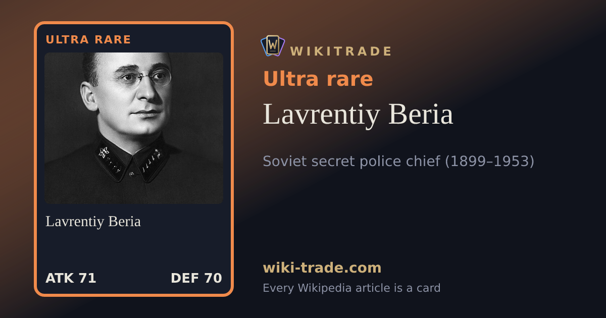 Lavrentiy Beria — Ultra rare card