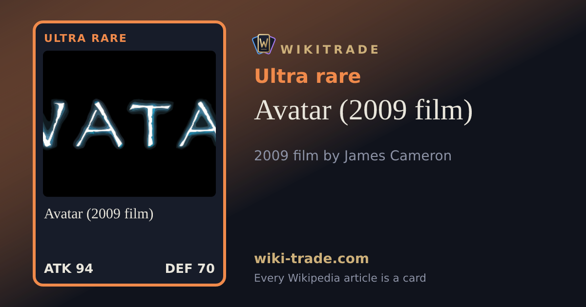 Avatar (2009 film) — Ultra rare card