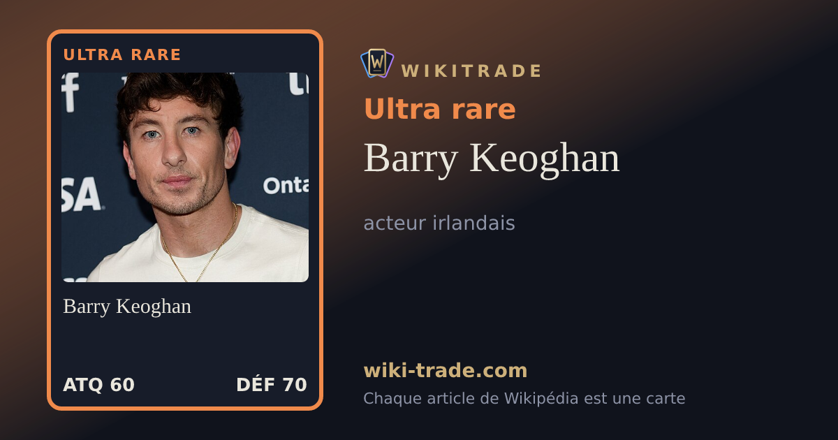 Barry Keoghan — carte Ultra rare