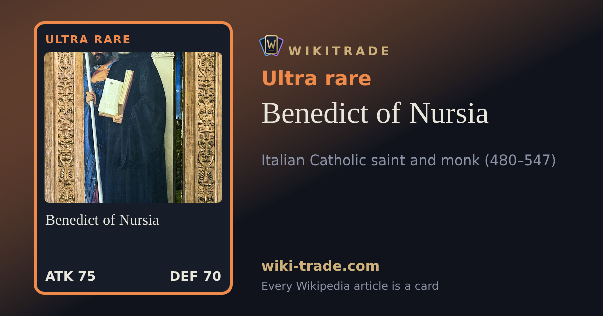 Benedict of Nursia — Ultra rare card