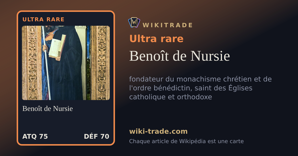 Benoît de Nursie — carte Ultra rare