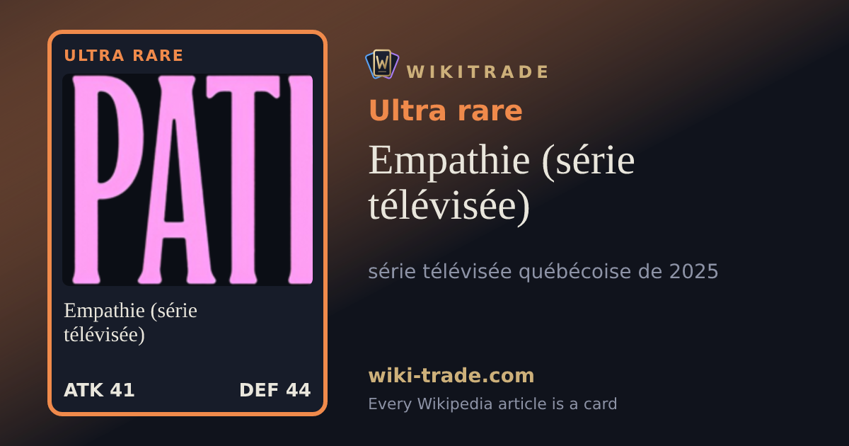 Empathie (série télévisée) — Ultra rare card