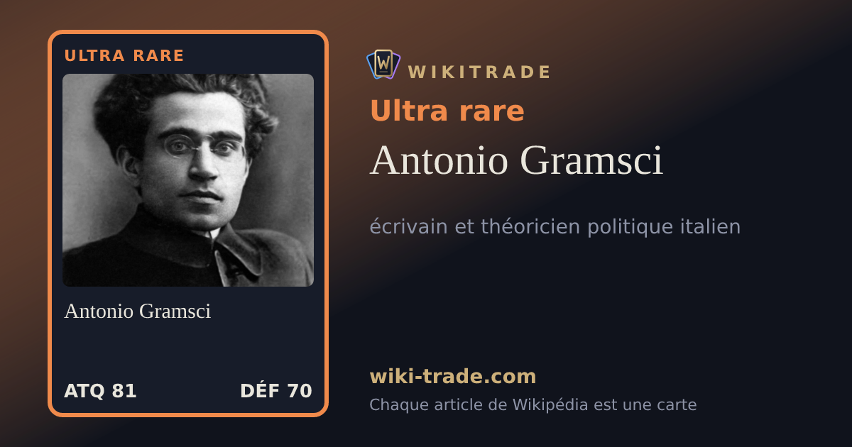 Antonio Gramsci — carte Ultra rare