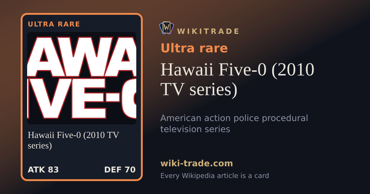 Hawaii Five-0 (2010 TV series) — Ultra rare card