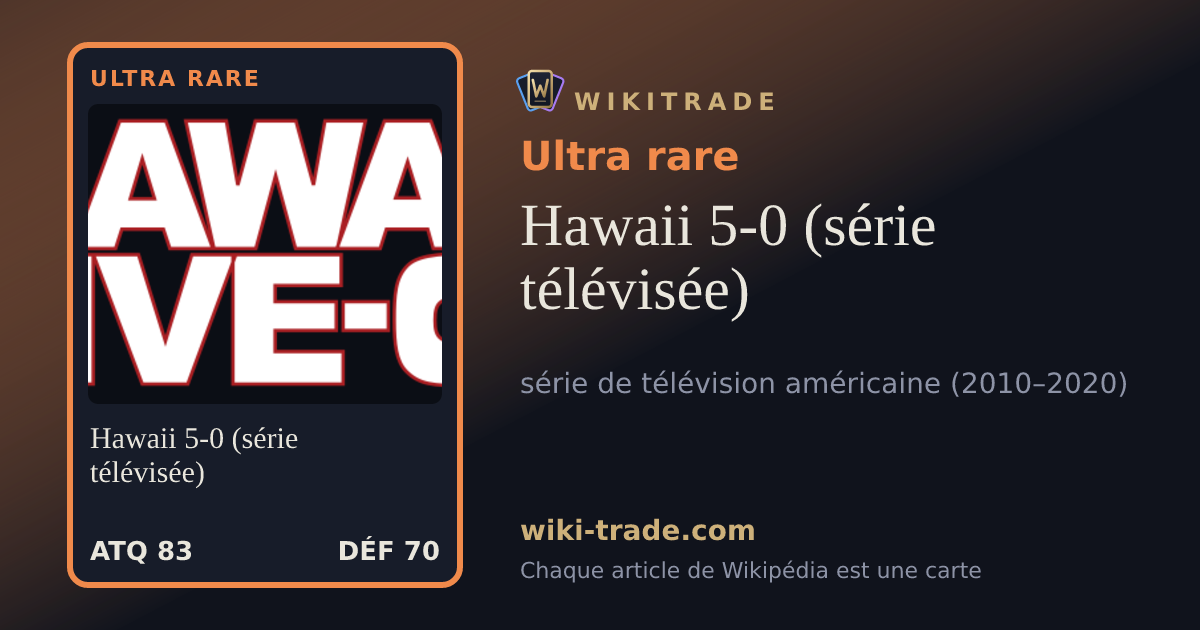 Hawaii 5-0 (série télévisée) — carte Ultra rare