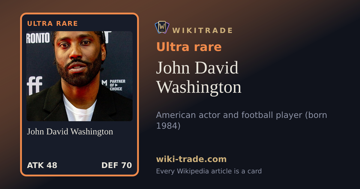 John David Washington — Ultra rare card