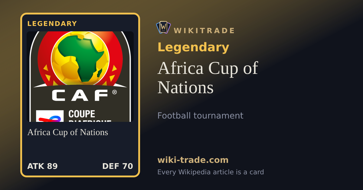 Africa Cup of Nations — Legendary card