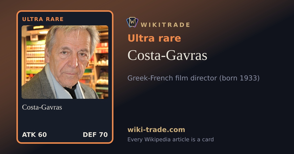 Costa-Gavras — Ultra rare card
