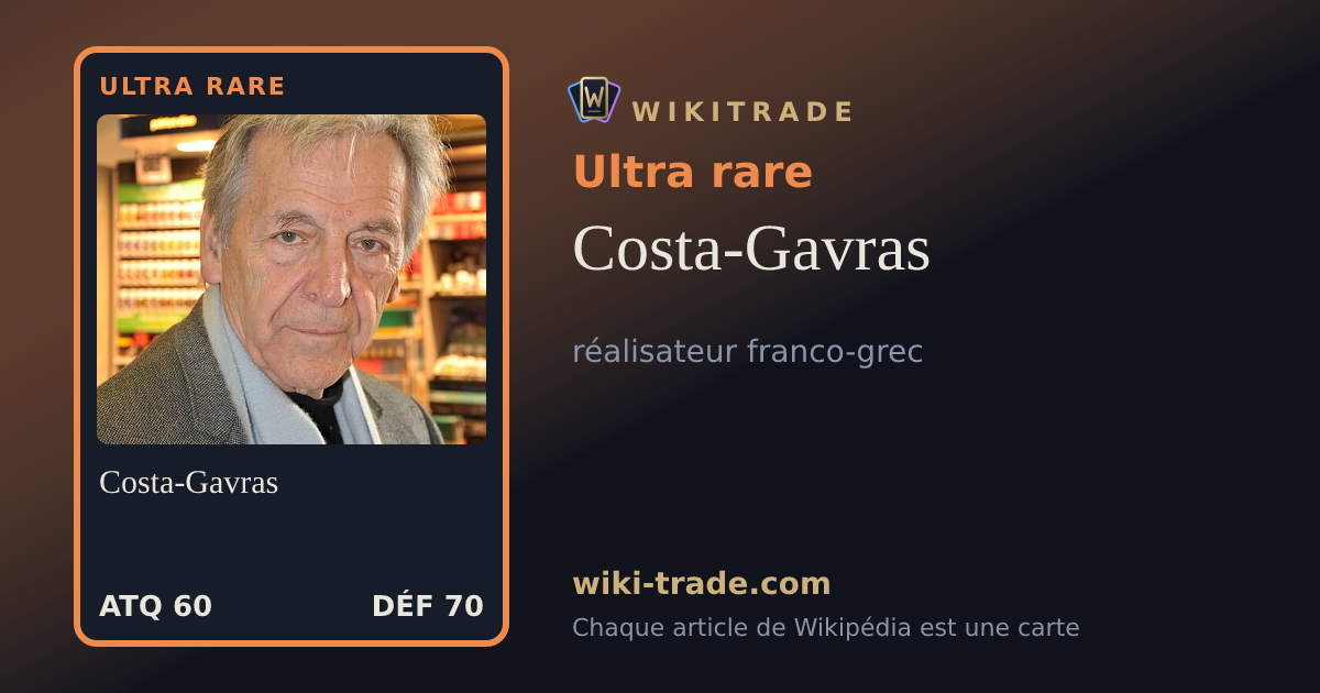 Costa-Gavras — carte Ultra rare