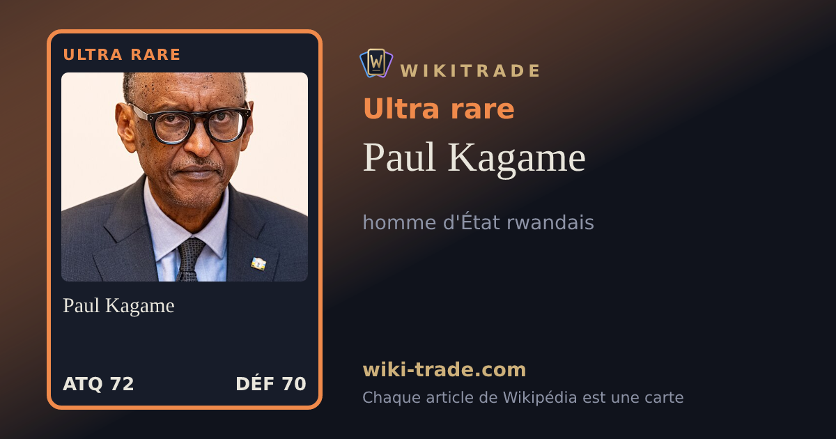 Paul Kagame — carte Ultra rare