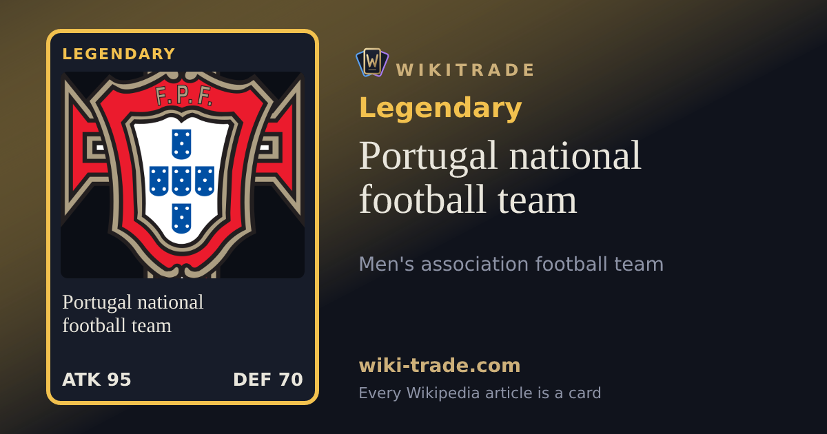 Portugal national football team — Legendary card