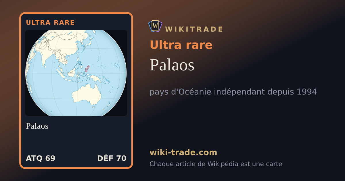 Palaos — carte Ultra rare